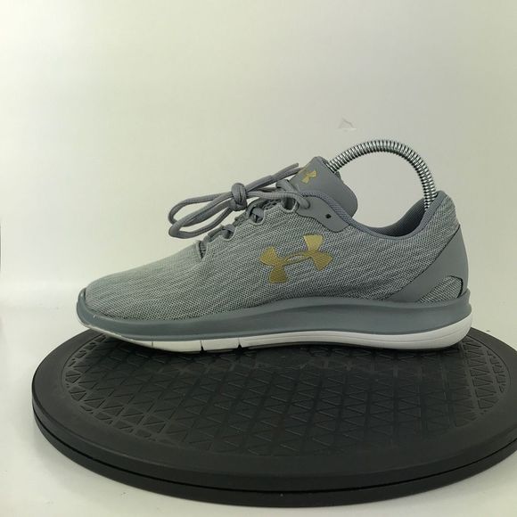 Under Armour Remix Gray/White Athletic Running Shoes 3020194-102 Women's Size 8 - Picture 9 of 12